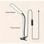Lampa de birou, LED, alimentare USB, prindere tip clama, din ABS, brat flexibil, buton On/Off, lumina rece, negru