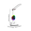 Lampa de birou, SMART, flexibil 30-47cm, cu ceas, data si temperatura, suport anti-alunecare, cu 2 organizatoare, din ABS, alb