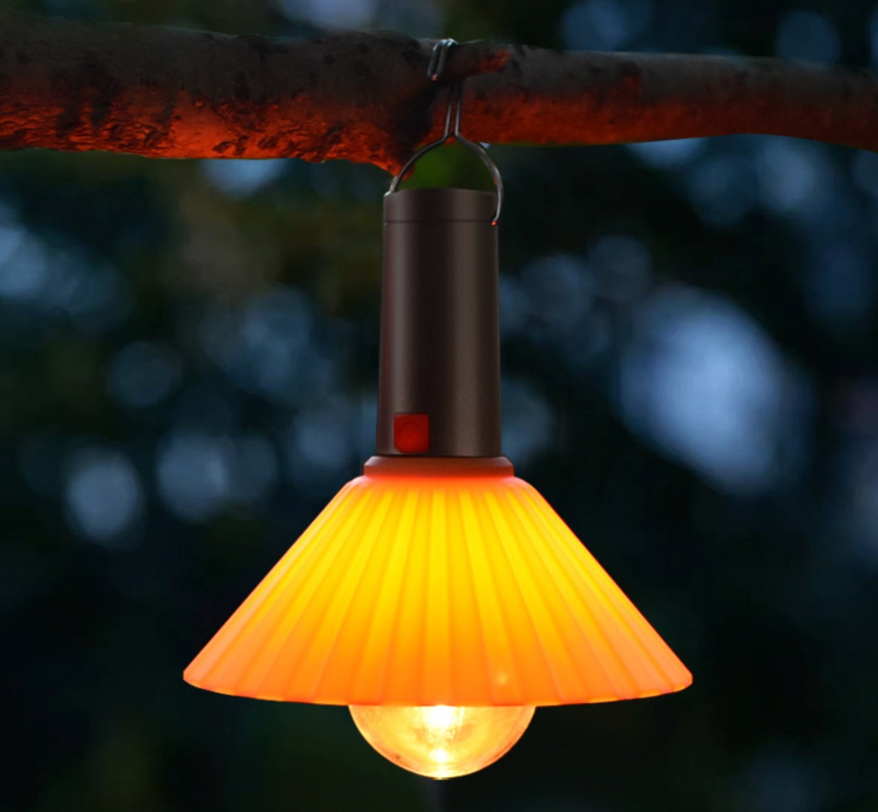 Lampă de camping suspendată pentru exterior, multifuncțională, rezistentă la apă, reîncărcabilă, ușor de transportat, negru