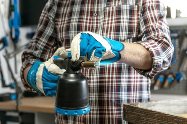 Lampa de lipit cu gaz, aprindere piezoelectrica, reglaj flacara, functionare 360°
