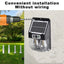 Lampa de perete LED dubla cu panou solar, senzor miscare si telecomanda