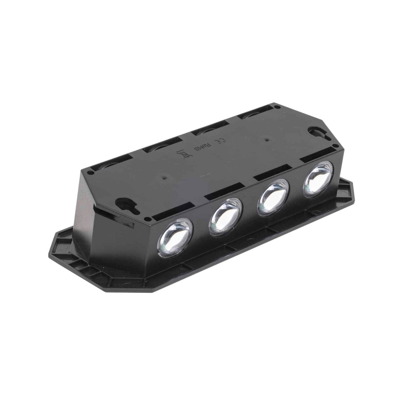 Lampa de perete solara cu 8 LED-uri si 2 culori de lumina, dimensiuni compacte