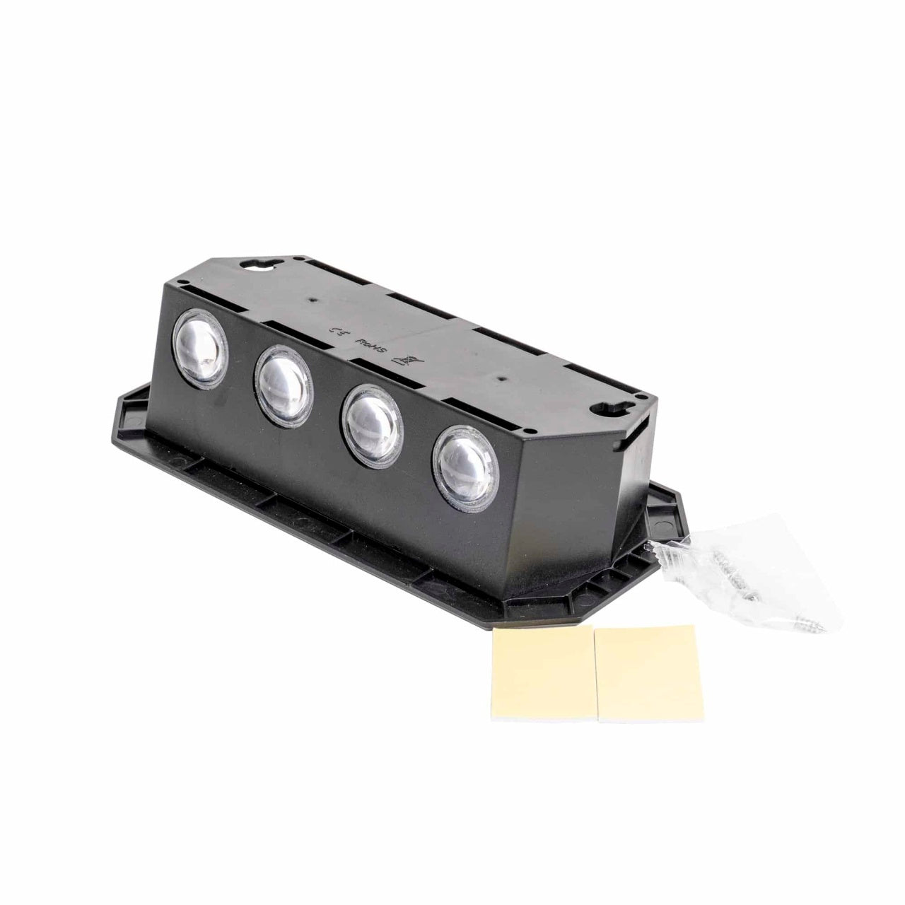 Lampa de perete solara cu 8 LED-uri si 2 culori de lumina, dimensiuni compacte
