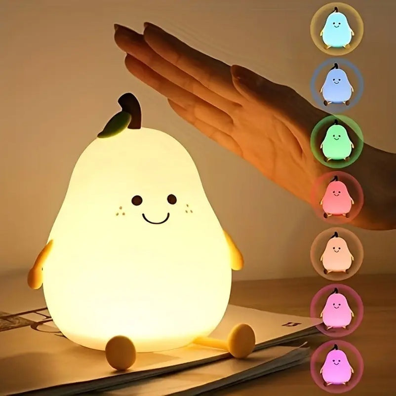 Lampa de veghe, lumina de noapte, para, din silicon, moale, LED, Multicolora