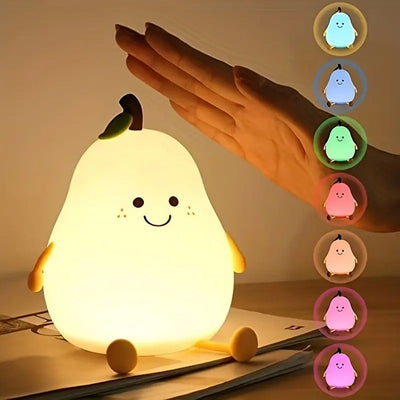 Lampa de veghe, lumina de noapte, para, din silicon, moale, LED, Multicolora