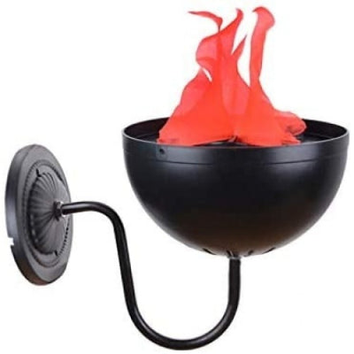 Lampa decorativa cu flacara FOXMAG24 cu proiectie halogen ce imita flacara, prindere pe perete