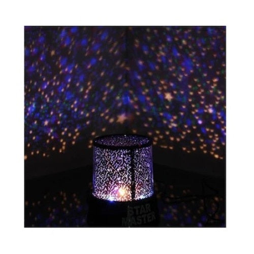 Lampa FOXMAG24 Proiector de Stele cu Alimentare 3 Baterii 1.5 V, Iluminare LED Multicolore, Compact, Negru