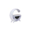 Lampa LED 4 in 1 cu boxa, ceas si incarcator wireless 15W, dimensiuni 22x8x24 cm