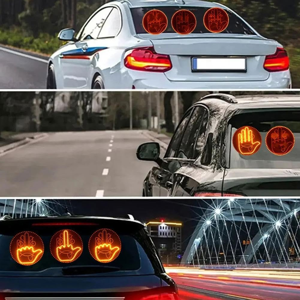Lampa LED auto cu gesturi, 8 moduri, pe baterii, cu telecomanda, 17 cm