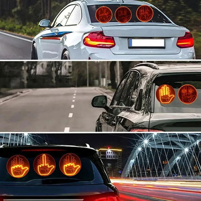 Lampa LED auto cu gesturi, 8 moduri, pe baterii, cu telecomanda, 17 cm