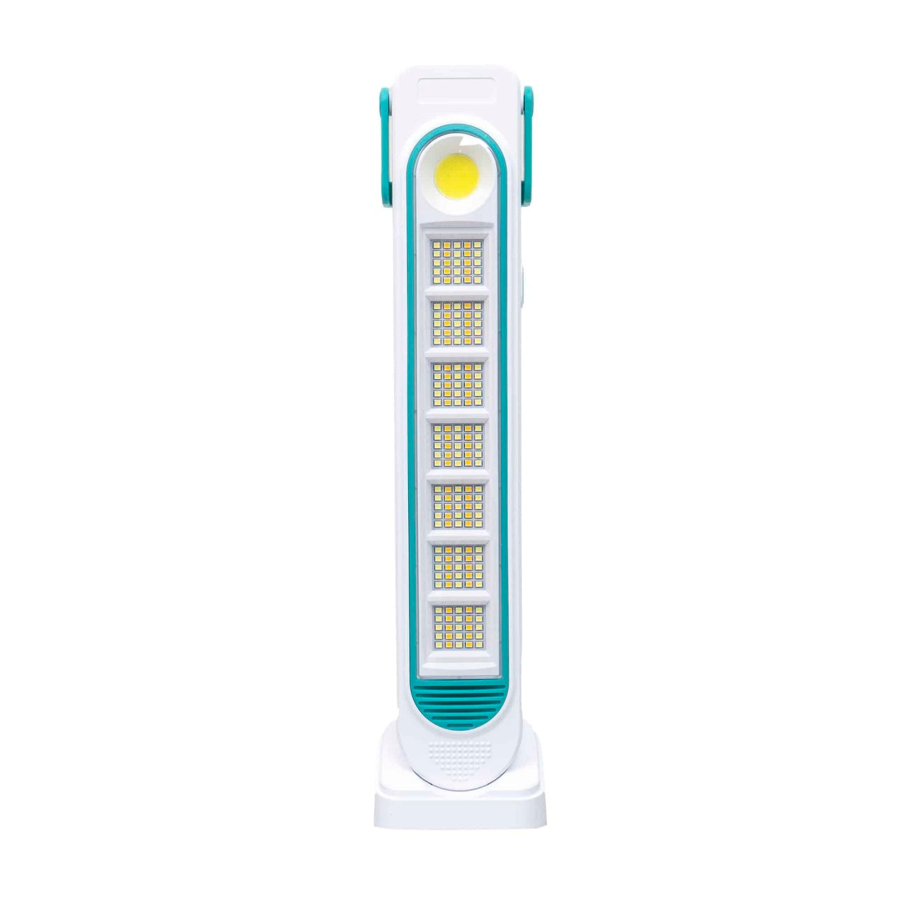 Lampa LED cu 6 moduri de intensitate, incarcare solara si USB, putere 200W, IP44
