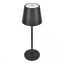 Lampa LED de masa, tocuh control, diametru 11cm, inaltime 36 cm, cu 3 intensitati de lumina, cap detasabil, negru
