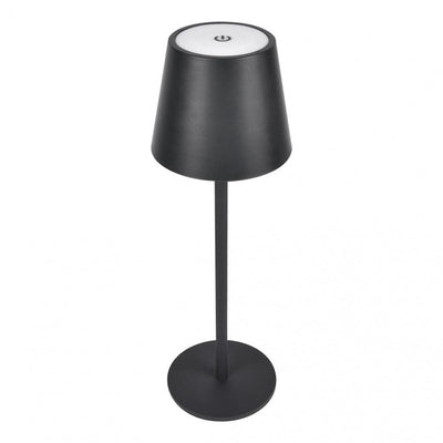 Lampa LED de masa, tocuh control, diametru 11cm, inaltime 36 cm, cu 3 intensitati de lumina, cap detasabil, negru