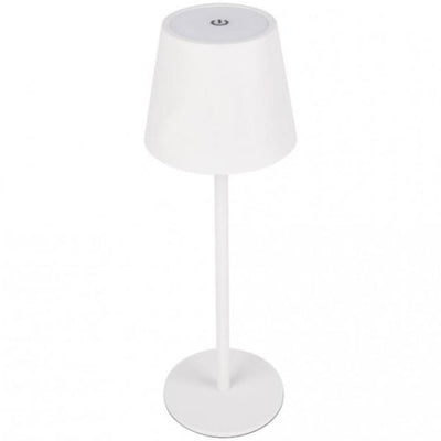 Lampa LED de masa, tocuh control, diametru 11cm, inaltime 36 cm, cu 3 intensitati de lumina, cap detasabil, alb