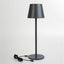 Lampa LED de masa, tocuh control, diametru 11cm, inaltime 36 cm, cu 3 intensitati de lumina, cap detasabil, negru