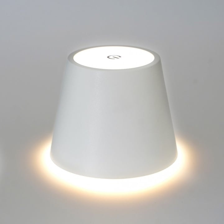 Lampa LED de masa, tocuh control, diametru 11cm, inaltime 36 cm, cu 3 intensitati de lumina, cap detasabil, alb