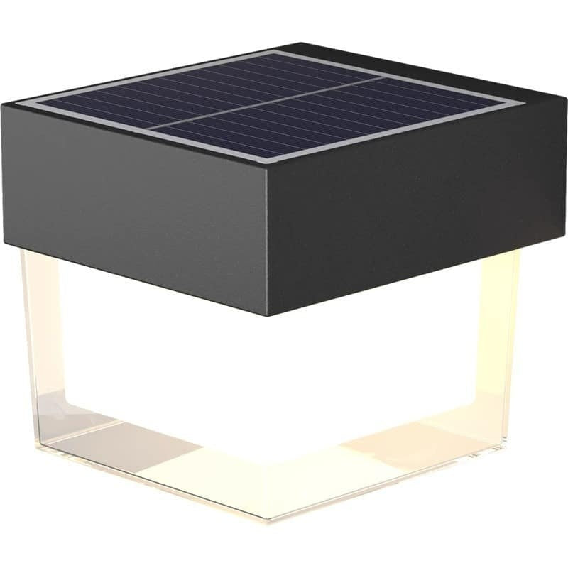 Lampa LED de perete patrata cu incarcare solara, iluminare automata fara cabluri