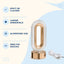 Lampă LED Decorativă cu Efect de Flacără și Alimentare USB, Auriu – imagine 3