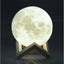 Lampa Luna FOXMAG24 cu stand de lemn, de veghe, potrivita in camera copilului, lumina ajustabila