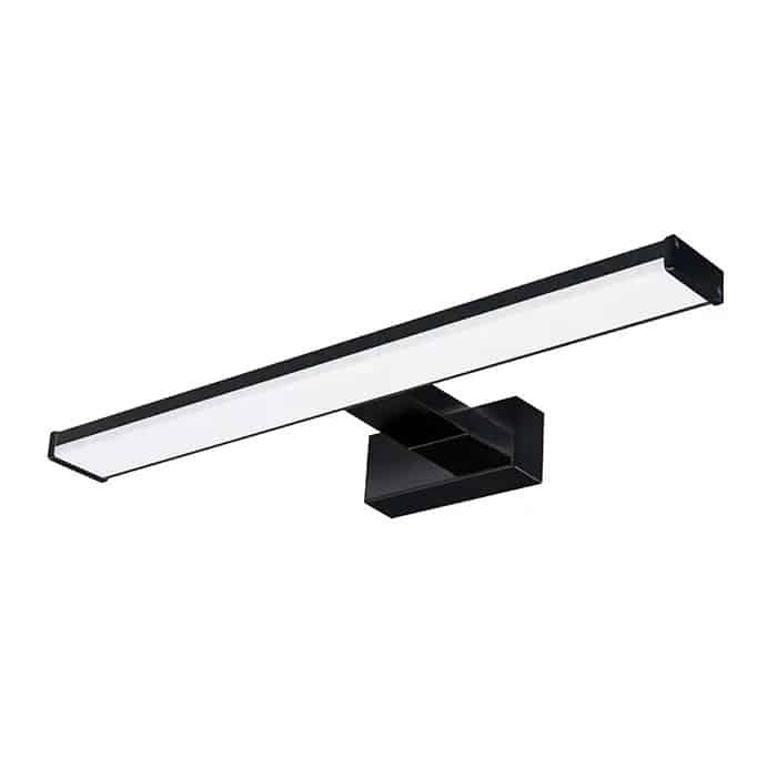 Lampa pentru oglinda 12W, lumina neutra 4200K, finisaj negru, 100-250V