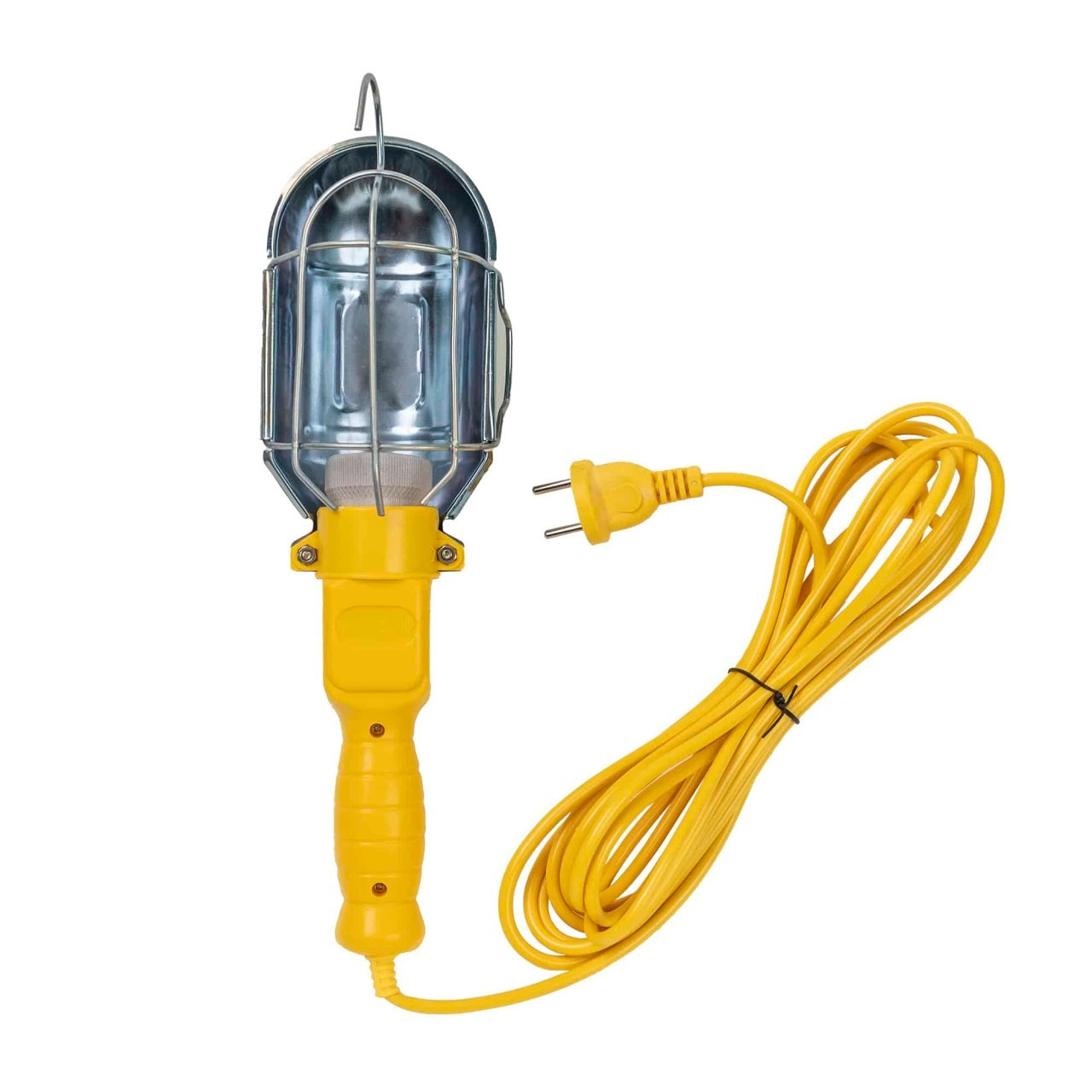 Lampa portabila de lucru 100W cu cablu 5m si carlig de agatare, galben