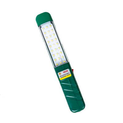 Lampa portabila LED cu acumulator, 27 LED-uri, 10W, lumina rece, verde