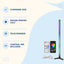 Lampă RGB de Podea pentru Colț, cu Telecomandă și Aplicație – imagine 3