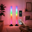 Lampă RGB de Podea Tip Colț, cu Telecomandă și Control din Aplicație – imagine 2