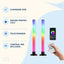 Lampă RGB de Podea Tip Colț, cu Telecomandă și Control din Aplicație – imagine 3