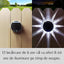 Lampa solara, cu panou reglabil, prindere de perete, rezistenta la apa, cu 3 moduri de iluminare, negru