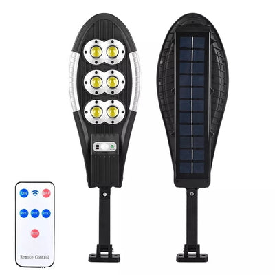 Lampa solara cu senzor de miscare, panou solar incorporat, 3 moduri de iluminare, unghiul de miscare de 180°, din ABS de inalta calitate, IP65 Waterproof, negru/argintiu