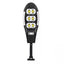 Lampa solara cu senzor de miscare, panou solar incorporat, 3 moduri de iluminare, unghiul de miscare de 180°, din ABS de inalta calitate, IP65 Waterproof, negru/argintiu