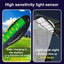 Lampa solara cu senzor de miscare, panou solar incorporat, 3 moduri de iluminare, unghiul de miscare de 180°, din ABS de inalta calitate, IP65 Waterproof, negru/argintiu
