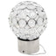 Lampa solara de gradina, cu 8 lumini colorate, cu suport de agatare, comutator ON/OFF, aspect de cristal, rezistenta la apa, alb