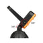 Lampa solara de lucru, cu maner, tip lanterna, panou solar, robusta si versatila, putere 20W, rezistenta la socuri, negru/galben