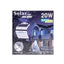 Lampa solara de perete 20W cu senzor de miscare, culoare alba