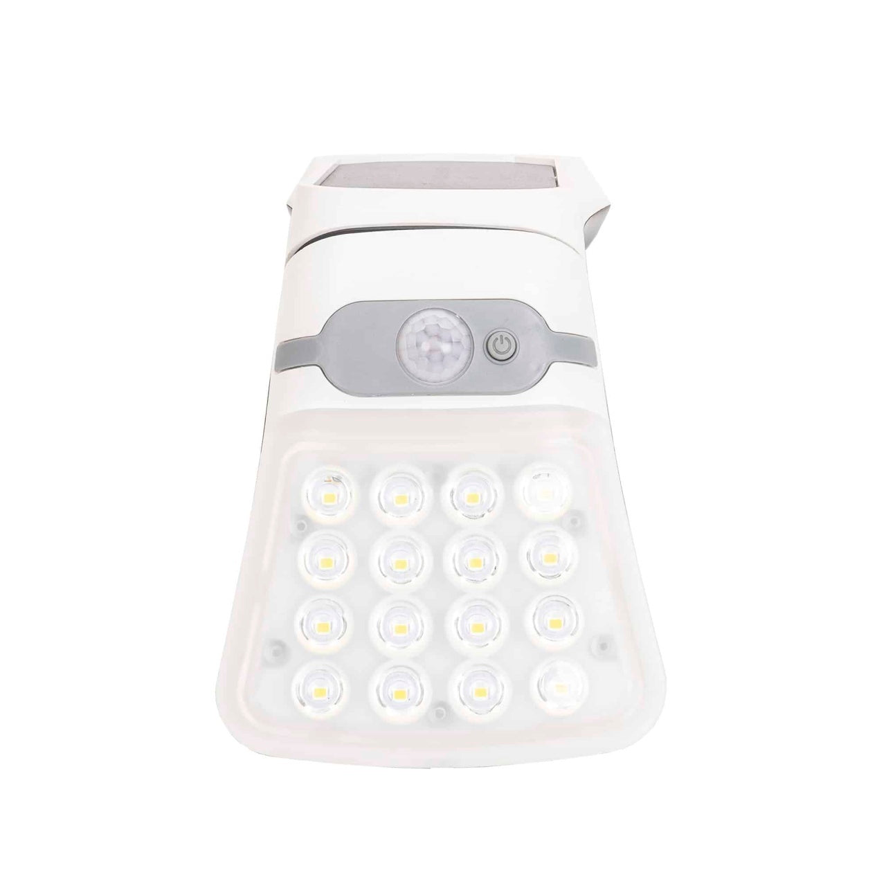 Lampa solara de perete 20W cu senzor de miscare, design conic alb