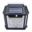 Lampa solara de perete cu 2 becuri LED, 28W, senzor miscare, 3 moduri lumina
