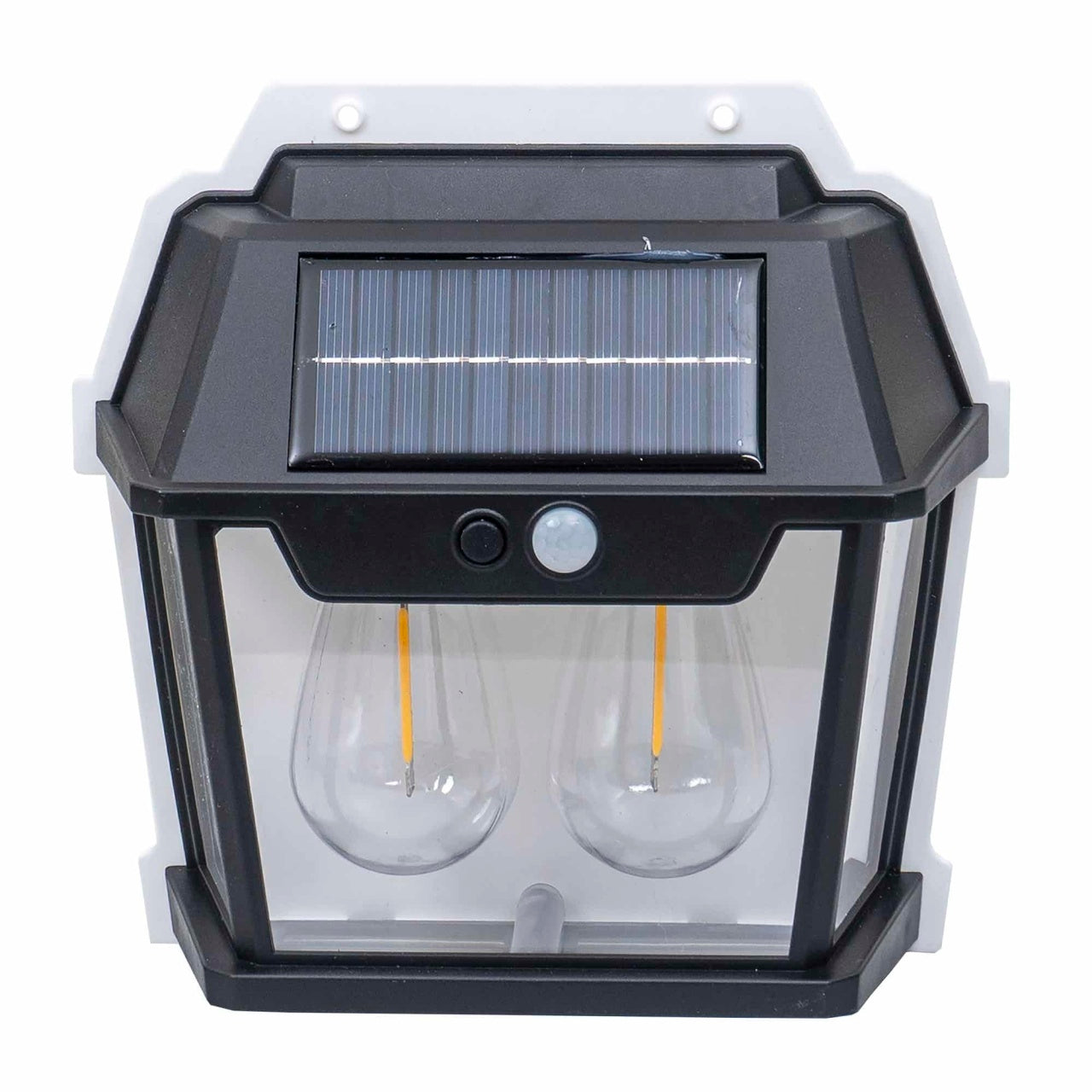 Lampa solara de perete cu 2 becuri LED, 28W, senzor miscare, 3 moduri lumina