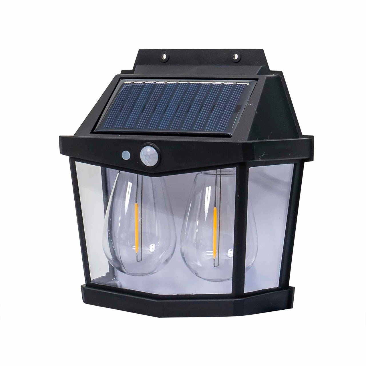 Lampa solara de perete cu 2 becuri LED, senzor miscare si 3 moduri de iluminare