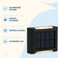 Lampă Solară de Perete cu Lumină Sus-Jos, Negru – imagine 3