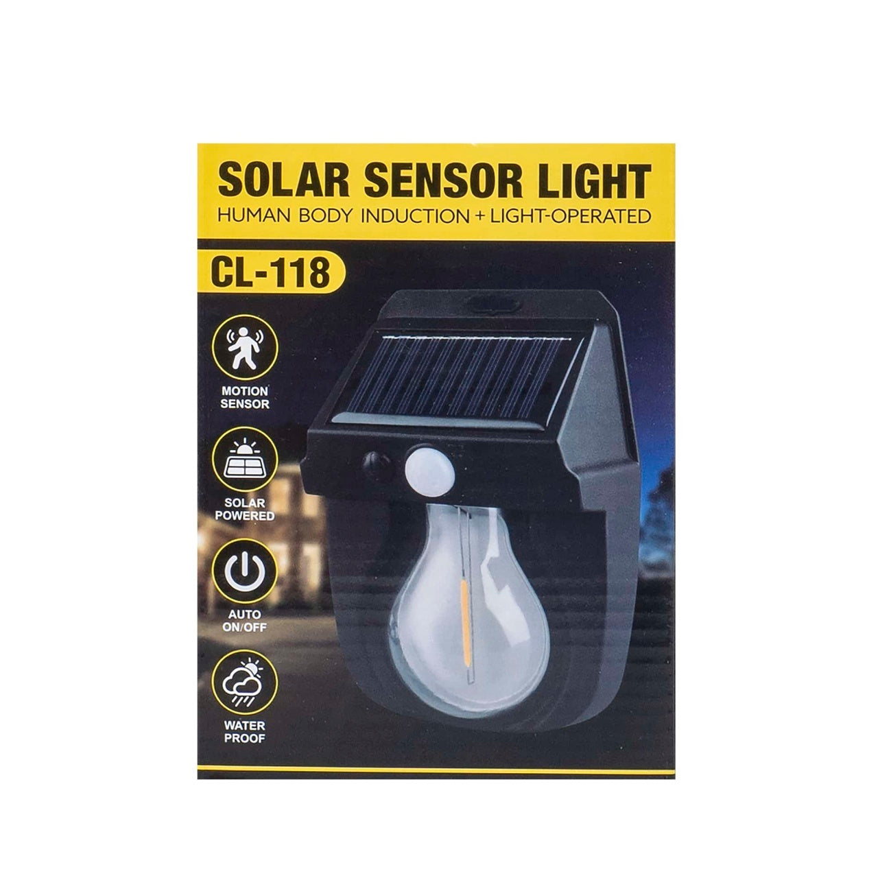 Lampa solara de perete LED cu senzor de miscare si 3 moduri de iluminare