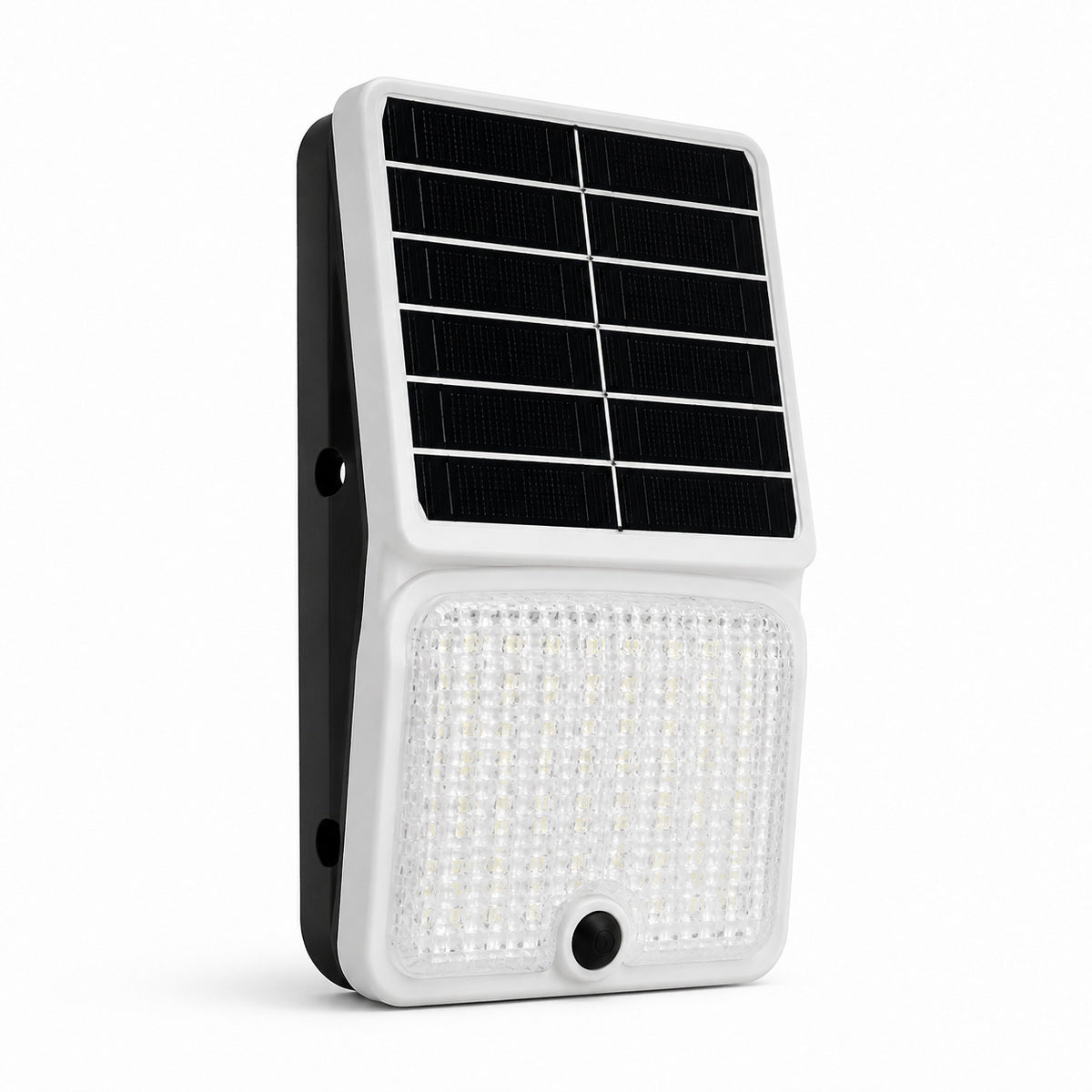 Lampă Solară de Perete pentru Exterior, cu Panou Integrat, Alb-Negru – imagine principală