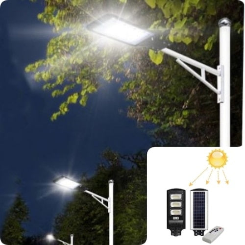 Lampa solara FOXMAG24, cu telecomanda si senzor de miscare, 62x24 cm, 150W