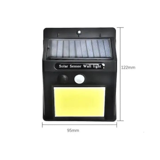 Lampa solara FOXMAG24, senzor de miscare, 40 leduri, 0.2 W, negru