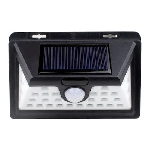 Lampa Solara FOXMAG24, Senzor de miscare, Waterproof, Acumulator 1200 mAh, Temperatura culoare 5500 k, Unghi iluminare 120°, Panou solar 0,55 W/5,5 V, Design Ergonomic, Negru