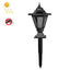Lampa solara hexagonala, impermeabila, cu 3 LED-uri, cu grile anti- tantari, din ABS, pentru grădini, peluze, curți interioare, negru