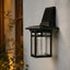 Lampă Solară LED de Perete, Acrilică, Negru-Transparent – imagine 2