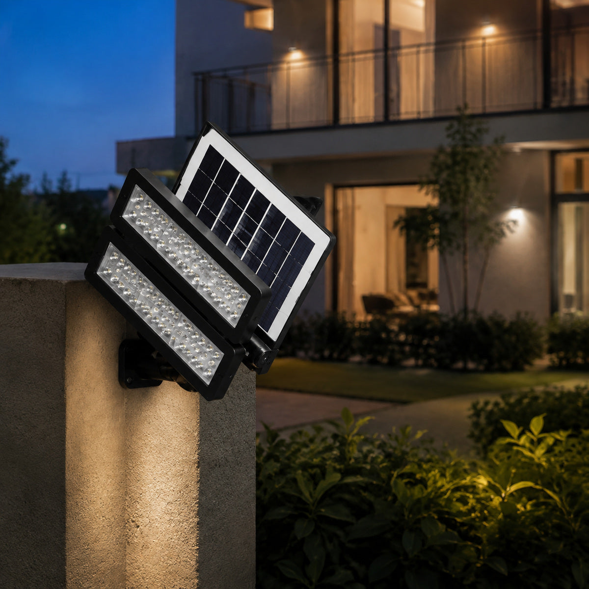 Lampă Solară pentru Exterior cu Panou Reglabil, Negru – imagine 2