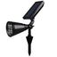 Lampa solara, reglabila, rezistenta la apa, cu prindere pe perete sau fixare in sol, negru